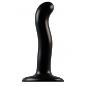 Черный фаллоимитатор-насадка Strap-On-Me P G spot Dildo size S - 16,4 см. - Strap-on-me - купить с доставкой в Пскове