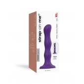 Фиолетовая насадка Strap-On-Me Dildo Geisha Balls size XL - Strap-on-me - купить с доставкой в Пскове