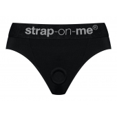 Черные трусики для насадок Heroine Lingerie Harness - size S - Strap-on-me - купить с доставкой в Пскове