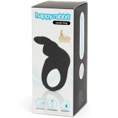 Черное эрекционное виброкольцо Happy Rabbit Rechargeable Rabbit Cock Ring - Happy Rabbit - в Пскове купить с доставкой