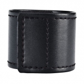 Хомут-утяжка для мошонки из искусственной кожи на липучке VELCRO BALL STRETCHER- 4 см. - BlueLine - в Пскове купить с доставкой
