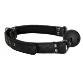Черный кляп-шарик BALL GAG DIAMOND - Dream Toys - купить с доставкой в Пскове