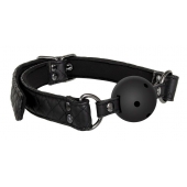 Черный кляп-шарик BALL GAG DIAMOND - Dream Toys - купить с доставкой в Пскове
