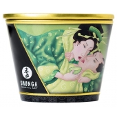 Массажная свеча Exotic Green Tea с ароматом зелёного чая - 170 мл. - Shunga - купить с доставкой в Пскове
