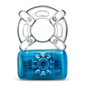 Синее эрекционное виброкольцо Pleaser Rechargeable C-Ring - Blush Novelties - в Пскове купить с доставкой
