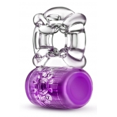 Фиолетовое эрекционное виброкольцо Pleaser Rechargeable C-Ring - Blush Novelties - в Пскове купить с доставкой