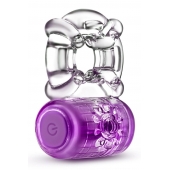 Фиолетовое эрекционное виброкольцо One Night Stand Vibrating C-Ring - Blush Novelties - в Пскове купить с доставкой