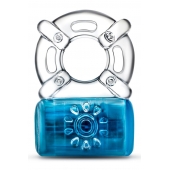 Синее эрекционное виброкольцо One Night Stand Vibrating C-Ring - Blush Novelties - в Пскове купить с доставкой