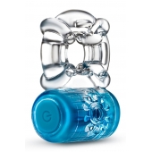 Синее эрекционное виброкольцо One Night Stand Vibrating C-Ring - Blush Novelties - в Пскове купить с доставкой