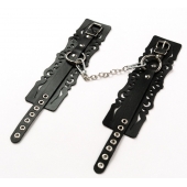 Узорчатые кожаные оковы с регулируемыми ремешками - Crazy Handmade - купить с доставкой в Пскове