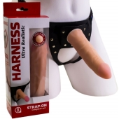 Страпон Харнесс из трусиков и насадки-фаллоса - 17,5 см. - LOVETOY (А-Полимер) - купить с доставкой в Пскове
