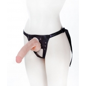 Реалистичный фаллос на поясе Harness - 20,5 см. - LOVETOY (А-Полимер) - купить с доставкой в Пскове