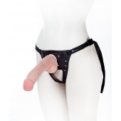 Податливый фаллос на трусиках Harness - 20,5 см. - LOVETOY (А-Полимер) - купить с доставкой в Пскове
