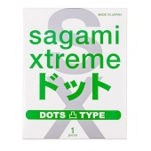 Презерватив Sagami Xtreme Type-E с точками - 1 шт. - Sagami - купить с доставкой в Пскове