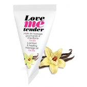 Съедобное согревающее массажное масло Love Me Tender Vanilla с ароматом ванили - 10 мл. - Love to Love - купить с доставкой в Пскове