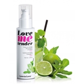 Съедобное согревающее массажное масло Love Me Tender Mojito с ароматом мохито - 100 мл. - Love to Love - купить с доставкой в Пскове