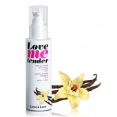 Съедобное согревающее массажное масло Love Me Tender Vanilla с ароматом ванили - 100 мл. - Love to Love - купить с доставкой в Пскове