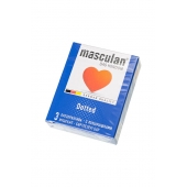 Презервативы с пупырышками Masculan Dotted - 3 шт. - Masculan - купить с доставкой в Пскове