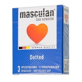 Презервативы с пупырышками Masculan Dotted - 3 шт. - Masculan - купить с доставкой в Пскове