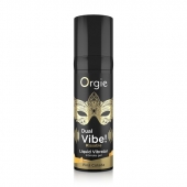 Съедобный гель Dual Vibe Pina Colada с эффектом вибрации и вкусом коктейля пина колада - 15 мл. - ORGIE - купить с доставкой в Пскове