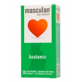 Презервативы анатомической формы Masculan Anatomic - 10 шт. - Masculan - купить с доставкой в Пскове