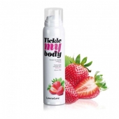 Массажная хрустящая пенка Tickle My Body Strawberry с ароматом клубники - 150 мл. - Love to Love - купить с доставкой в Пскове