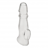 Прозрачная насадка для пениса Girthy Penis Enhancing Sleeve Extension - 17,1 см. - BlueLine - в Пскове купить с доставкой
