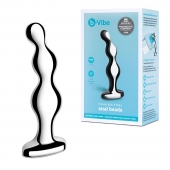 Стальной анальный фаллоимитатор для простаты Stainless Steel Anal Beads - 13 см. - b-Vibe - в Пскове купить с доставкой
