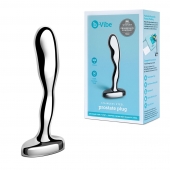 Стальной стимулятор простаты Stainless Steel Prostate Plug - 11,5 см. - b-Vibe - в Пскове купить с доставкой