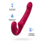 Малиновый безремневой страпон Lapis - 23 см. - Lovense - купить с доставкой в Пскове