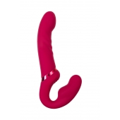 Малиновый безремневой страпон Lapis - 23 см. - Lovense - купить с доставкой в Пскове