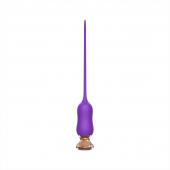 Фиолетовый тонкий стимулятор Nipple Vibrator - 23 см. - I-MOON - купить с доставкой в Пскове