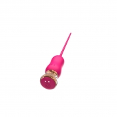 Розовый тонкий стимулятор Nipple Vibrator - 23 см. - I-MOON - купить с доставкой в Пскове