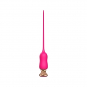 Розовый тонкий стимулятор Nipple Vibrator - 23 см. - I-MOON - купить с доставкой в Пскове