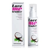 Съедобное согревающее массажное масло Love Me Tender Cocos с ароматом кокоса - 100 мл. - Love to Love - купить с доставкой в Пскове