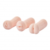 Набор из 3 мастурбаторов The Girl Next Door Tina - Dream Toys - в Пскове купить с доставкой
