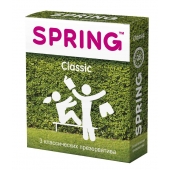 Классические презервативы SPRING CLASSIC - 3 шт. - SPRING - купить с доставкой в Пскове