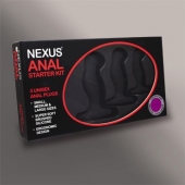 Набор из 3 массажеров простаты чёрного цвета NEXUS ANAL STARTER KIT - Nexus Range - в Пскове купить с доставкой