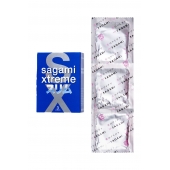 Розовые презервативы Sagami Xtreme FEEL FIT 3D - 3 шт. - Sagami - купить с доставкой в Пскове