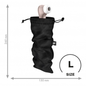 Черный мешочек для хранения игрушек Treasure Bag L - Satisfyer - купить с доставкой в Пскове