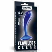 Синяя анальная втулка Flawless Clear Prostate Plug 6.0 - 15 см. - Lovetoy - в Пскове купить с доставкой