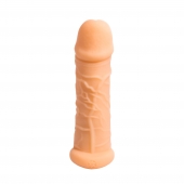 Телесный фаллоудлинитель Extra Size Bubbles - 15,5 см. - Lola Games - в Пскове купить с доставкой