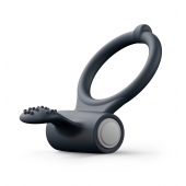 Черное эрекционное кольцо Power Clit - Dorcel - в Пскове купить с доставкой