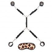 Леопардовая фиксация на матрас для рук и ног Classic Bedspreader - Lux Fetish - купить с доставкой в Пскове