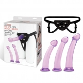 Тренировочный набор с тремя насадками Pegging Training Set - Lux Fetish - купить с доставкой в Пскове