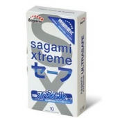 Презервативы Sagami Xtreme Ultrasafe с двойным количеством смазки - 10 шт. - Sagami - купить с доставкой в Пскове