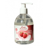 Лубрикант на водной основе Love Protection Raspberry с ароматом малины - 300 мл. - Lola Games - купить с доставкой в Пскове