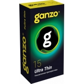 Прозрачные ультратонкие презервативы Ganzo Ultra thin - 15 шт. - Ganzo - купить с доставкой в Пскове