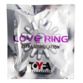 Прозрачное гелевое эрекционное кольцо с шипиками - Toyfa Basic - в Пскове купить с доставкой