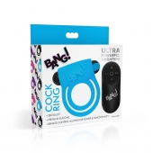 Голубое эрекционное виброкольцо 28X Remote Control Vibrating Cock Ring   Bullet - XR Brands - в Пскове купить с доставкой